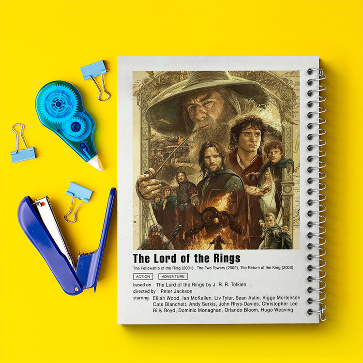 دفتر مشق 100 برگ خندالو طرح ارباب حلقه ها (Lord Of The Rings) کد F11944