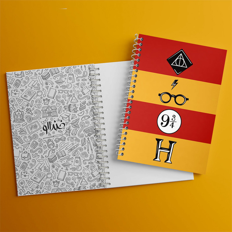 دفتر مشق 100 برگ خندالو طرح هری پاتر (Harry Potter) کد N2101