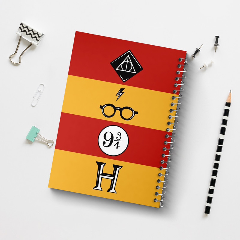 دفتر مشق 100 برگ خندالو طرح هری پاتر (Harry Potter) کد N2101
