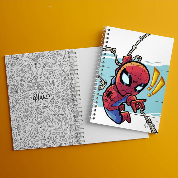 دفتر مشق 100 برگ خندالو طرح مرد عنکبوتی Spider Man کد 13185