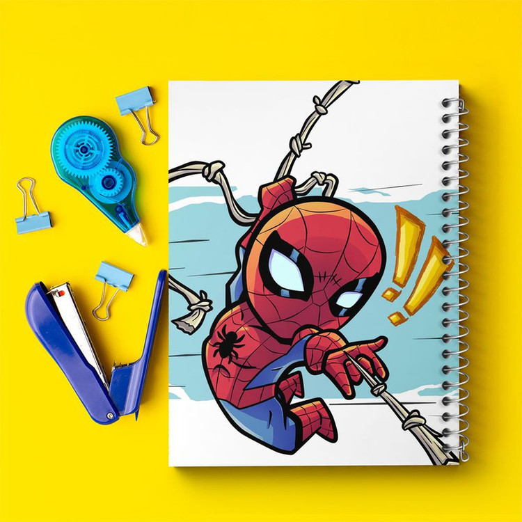 دفتر مشق 100 برگ خندالو طرح مرد عنکبوتی Spider Man کد 13185