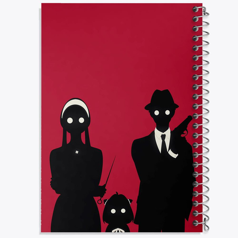 دفتر مشق 100 برگ خندالو طرح خانواده فورجر انیمه اسپای ایکس فمیلی Spy x Family کد 24191