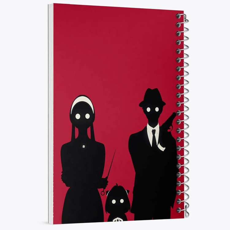 دفتر مشق 100 برگ خندالو طرح خانواده فورجر انیمه اسپای ایکس فمیلی Spy x Family کد 24191