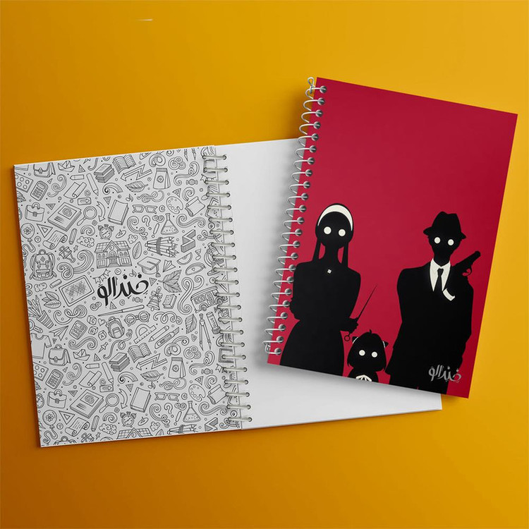 دفتر مشق 100 برگ خندالو طرح خانواده فورجر انیمه اسپای ایکس فمیلی Spy x Family کد 24191