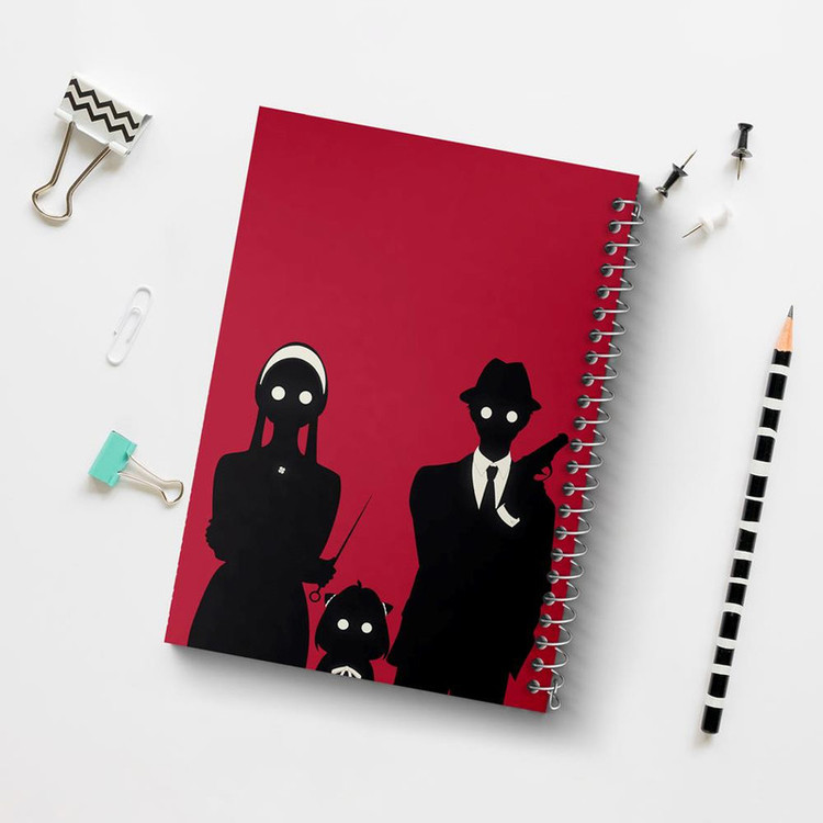 دفتر مشق 100 برگ خندالو طرح خانواده فورجر انیمه اسپای ایکس فمیلی Spy x Family کد 24191