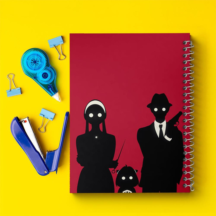 دفتر مشق 100 برگ خندالو طرح خانواده فورجر انیمه اسپای ایکس فمیلی Spy x Family کد 24191