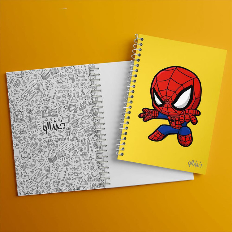دفتر مشق 100 برگ خندالو طرح مرد عنکبوتی Spider Man کد 13169