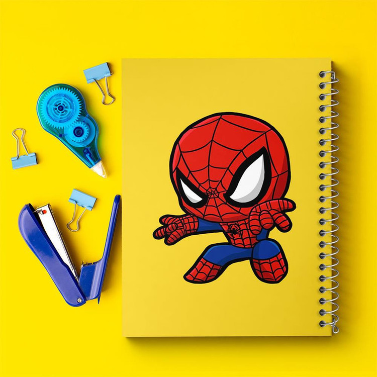 دفتر مشق 100 برگ خندالو طرح مرد عنکبوتی Spider Man کد 13169