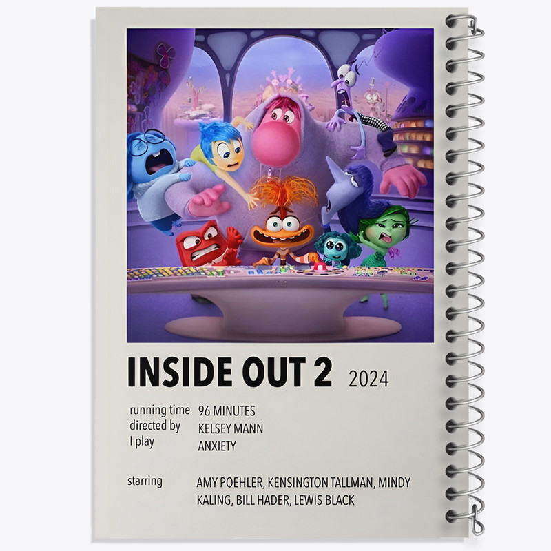 دفتر مشق 100 برگ خندالو طرح اینساید اوت (Inside Out) کد F13130