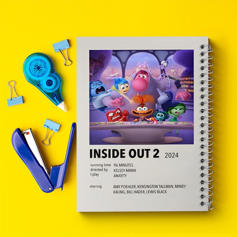 دفتر مشق 100 برگ خندالو طرح اینساید اوت (Inside Out) کد F13130