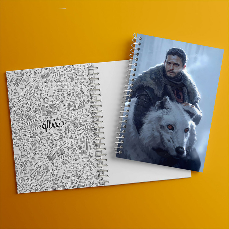 دفتر مشق 100 برگ خندالو طرح بازی تاج و تخت (Game Of Thrones) کد F10155