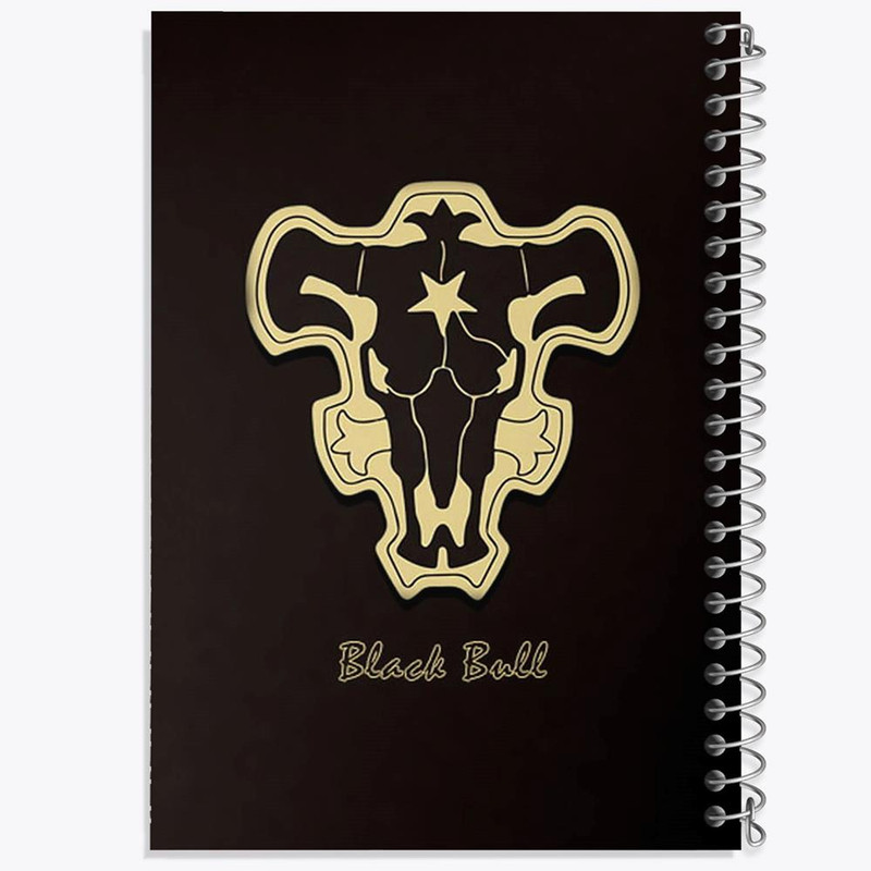دفتر مشق 100 برگ خندالو طرح گروه گاو های سیاه انیمه بلک کلاور Black Clover کد 11709