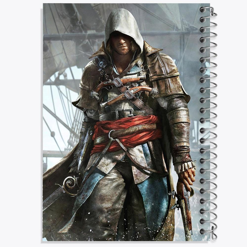 دفتر مشق 100 برگ خندالو طرح بازی اساسینز کرید Assassins Creed کد 27911