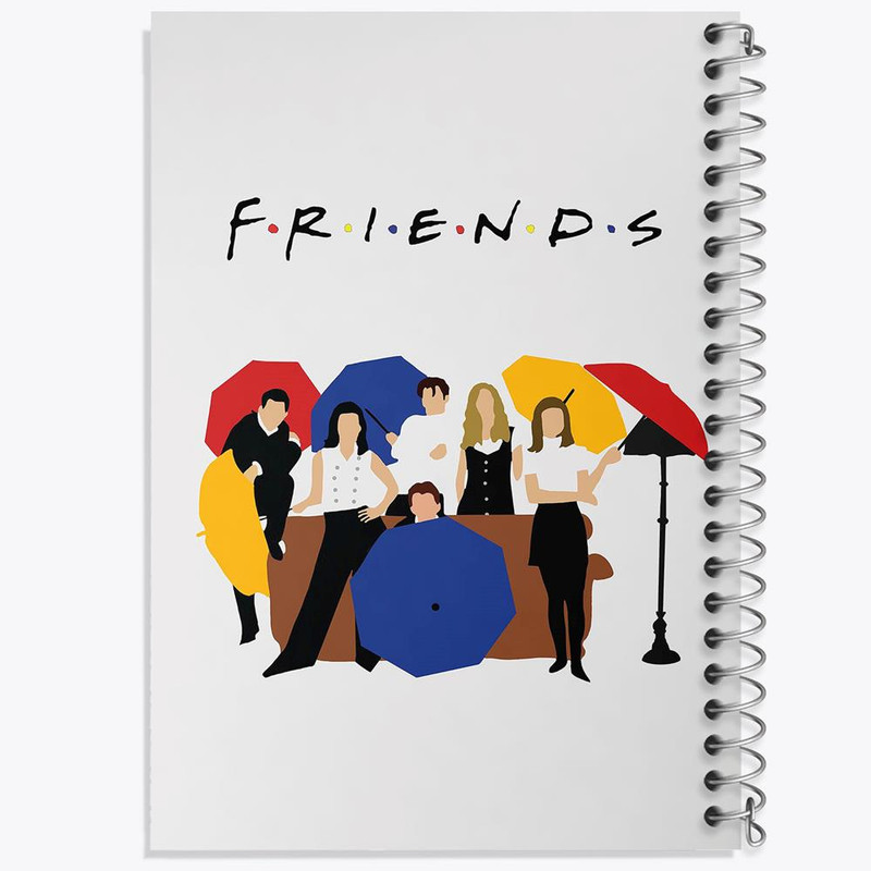 دفتر مشق 100 برگ خندالو طرح سریال فرندز Friends کد 3142