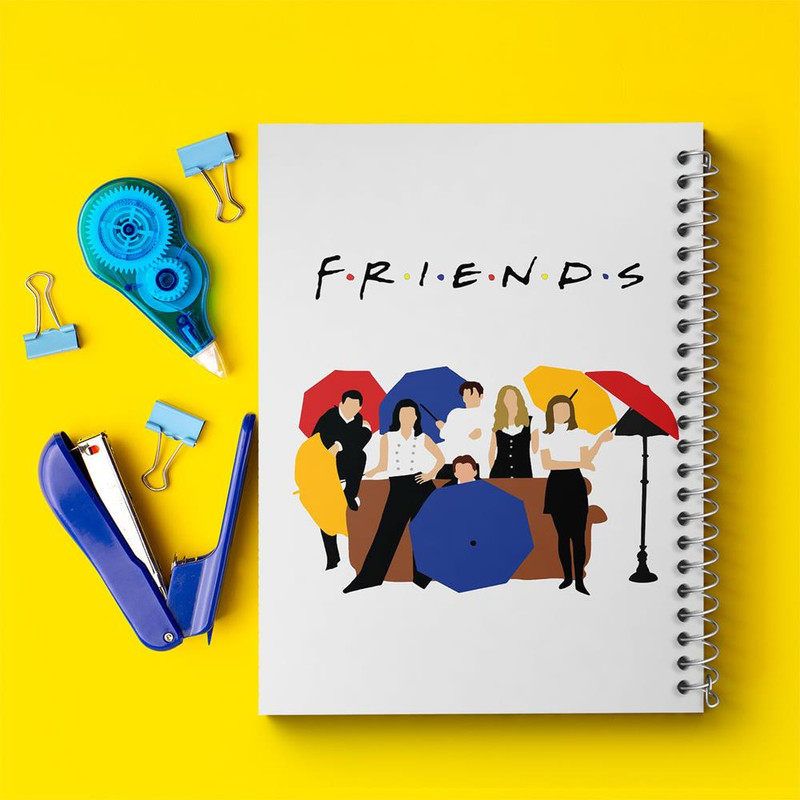 دفتر مشق 100 برگ خندالو طرح سریال فرندز Friends کد 3142