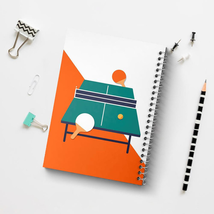 دفتر مشق 100 برگ خندالو طرح پینگ پنگ Ping Pong کد 27990