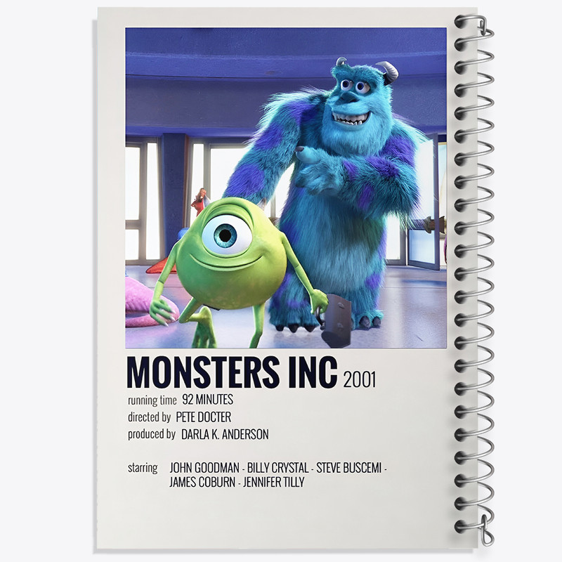 دفتر مشق 100 برگ خندالو طرح کارخانه هیولا ها (Monsters, Inc) کد F13263
