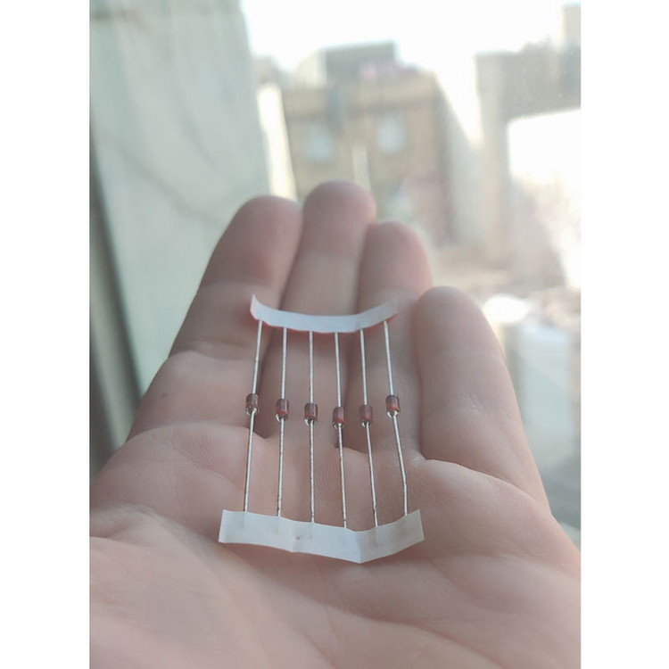 دیود زنر 12 ولت 1 وات کد 1N4742A-12v1w بسته 6 عددی