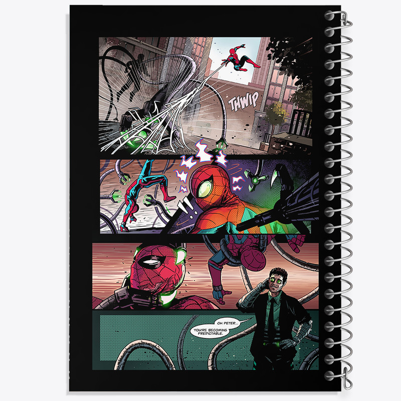دفتر مشق 100 برگ خندالو طرح مرد عنکبوتی (Spider Man) کد N4253
