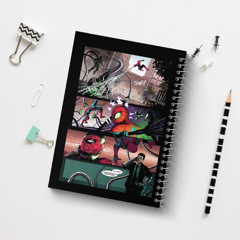 دفتر مشق 100 برگ خندالو طرح مرد عنکبوتی (Spider Man) کد N4253