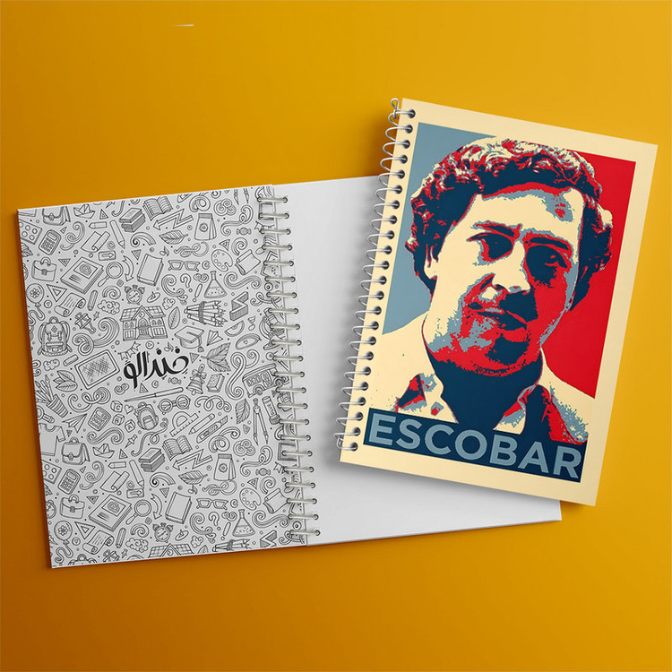 دفتر مشق 100 برگ خندالو طرح پابلو اسکوبار (Escobar) کد F6481