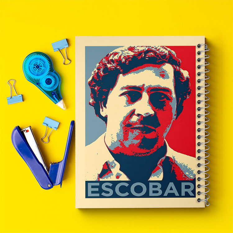 دفتر مشق 100 برگ خندالو طرح پابلو اسکوبار (Escobar) کد F6481