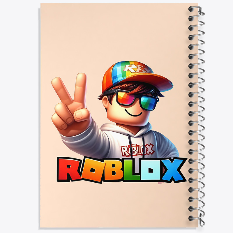 دفتر مشق 100 برگ خندالو طرح Roblox کد N4641