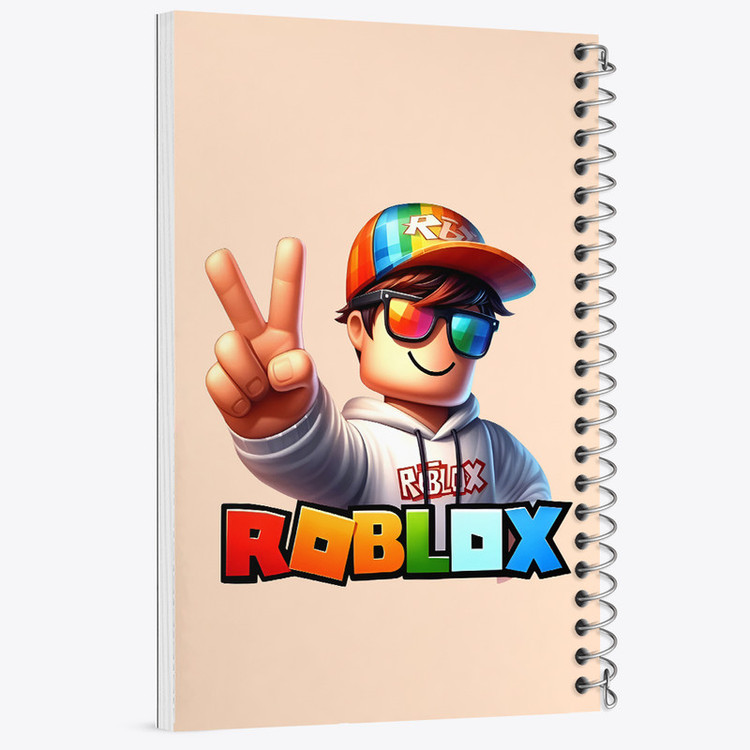 دفتر مشق 100 برگ خندالو طرح Roblox کد N4641