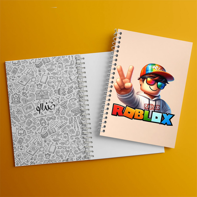 دفتر مشق 100 برگ خندالو طرح Roblox کد N4641