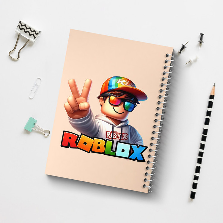 دفتر مشق 100 برگ خندالو طرح Roblox کد N4641