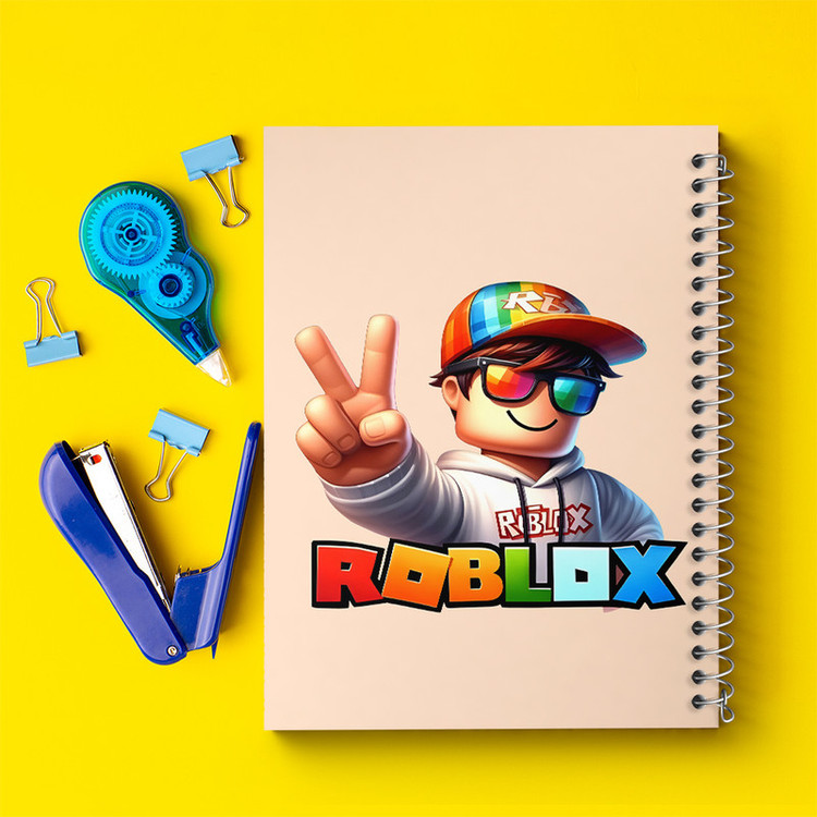 دفتر مشق 100 برگ خندالو طرح Roblox کد N4641