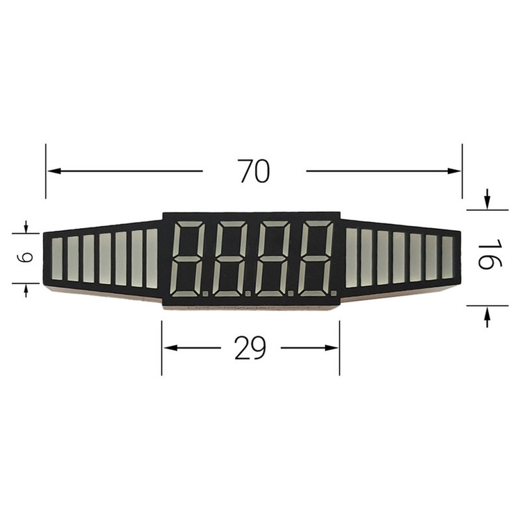 نمایشگر سنسور پارک خودرو مدل LDQ-M5004RD
