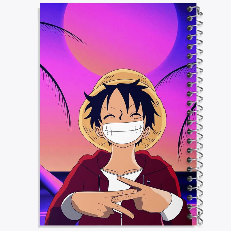 دفتر مشق 100 برگ خندالو طرح لوفی انیمه وان پیس One Piece کد 10529