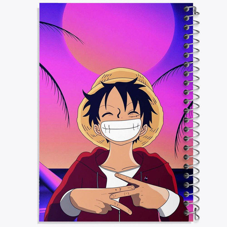 دفتر مشق 100 برگ خندالو طرح لوفی انیمه وان پیس One Piece کد 10529
