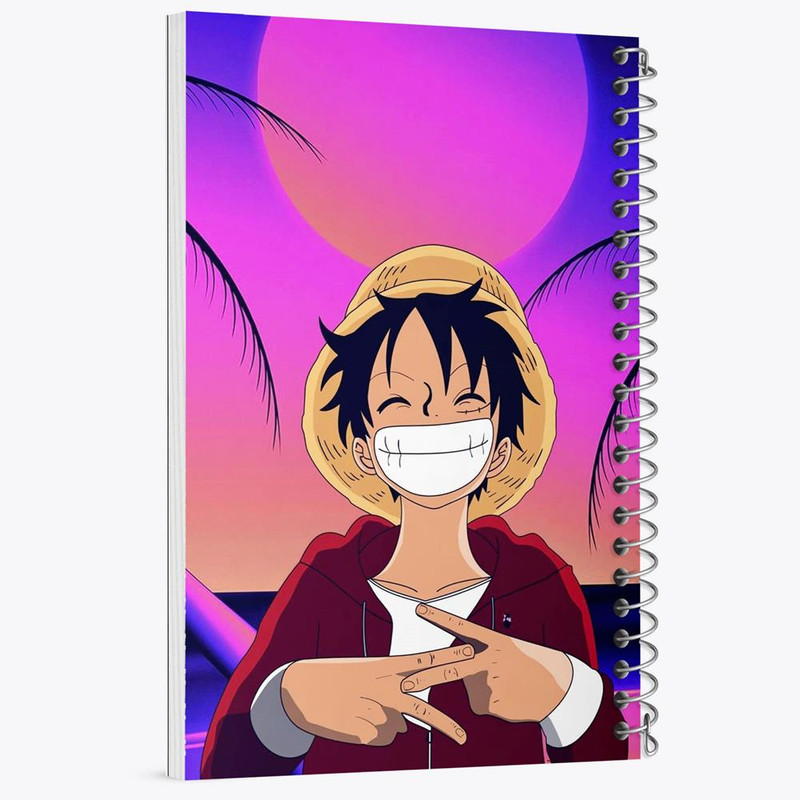 دفتر مشق 100 برگ خندالو طرح لوفی انیمه وان پیس One Piece کد 10529