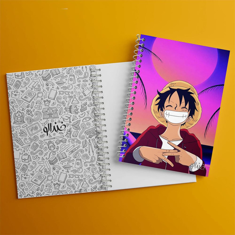 دفتر مشق 100 برگ خندالو طرح لوفی انیمه وان پیس One Piece کد 10529