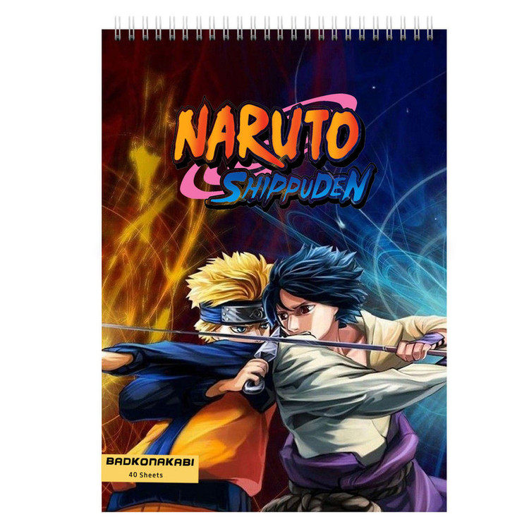 دفتر نقاشی بادکنک آبی طرح انیمه نارتو مدل NARUTO1