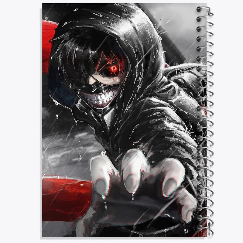دفتر مشق 100 برگ خندالو طرح کانکی کن انیمه توکیو غول Tokyo Ghoul کد 11906