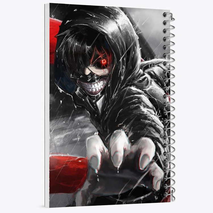 دفتر مشق 100 برگ خندالو طرح کانکی کن انیمه توکیو غول Tokyo Ghoul کد 11906