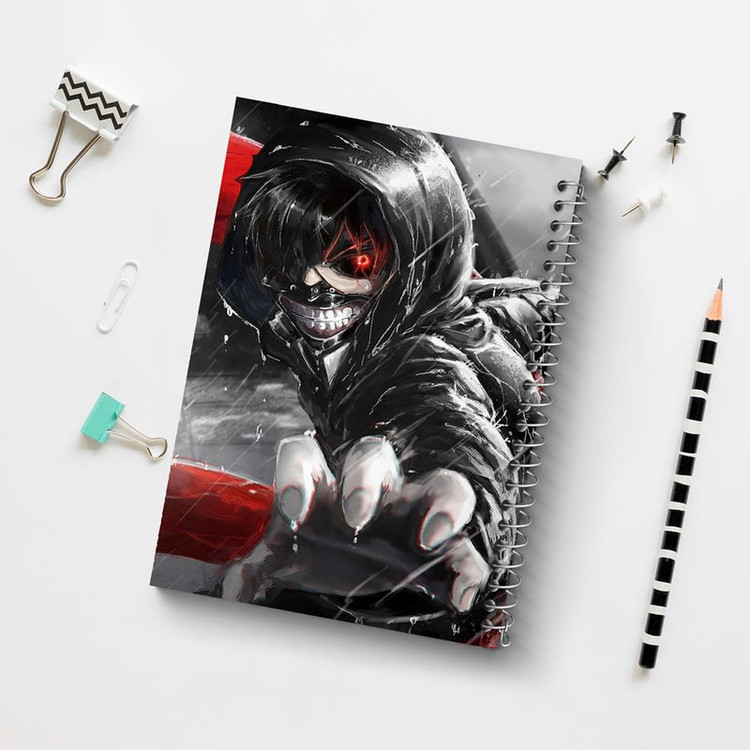 دفتر مشق 100 برگ خندالو طرح کانکی کن انیمه توکیو غول Tokyo Ghoul کد 11906