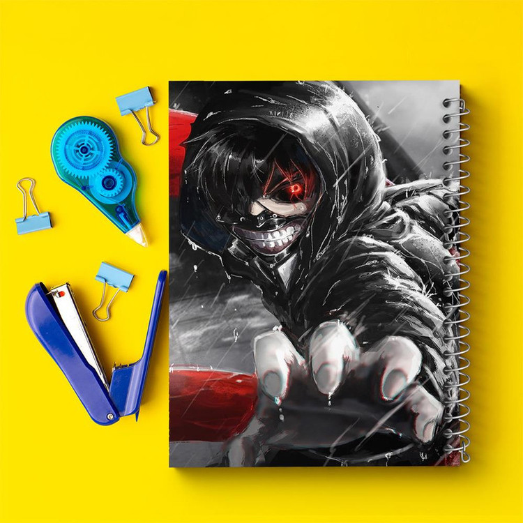 دفتر مشق 100 برگ خندالو طرح کانکی کن انیمه توکیو غول Tokyo Ghoul کد 11906