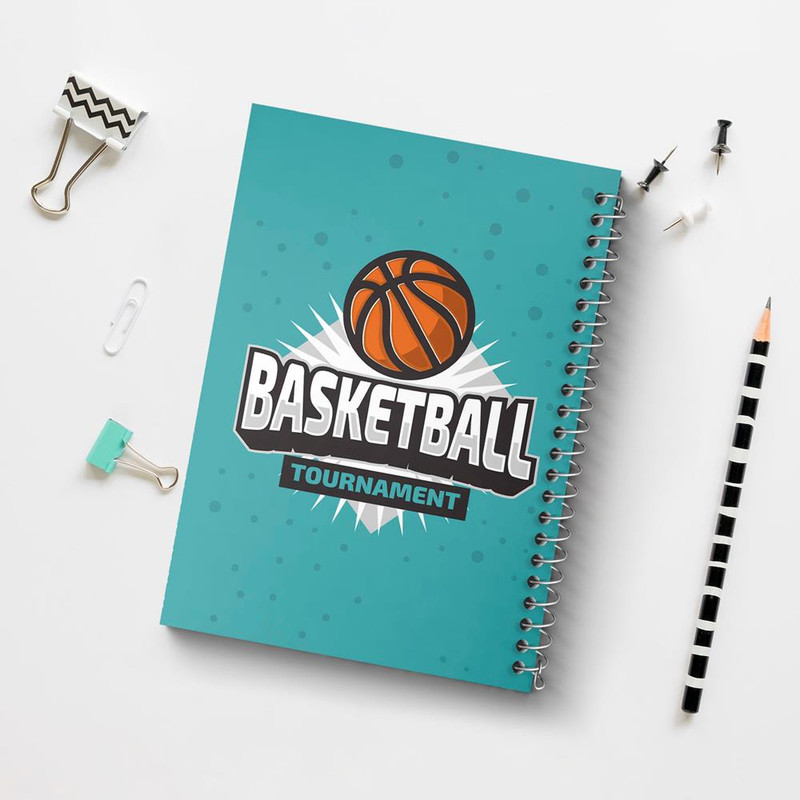 دفتر مشق 100 برگ خندالو طرح بسکتبال Basketball کد 26464