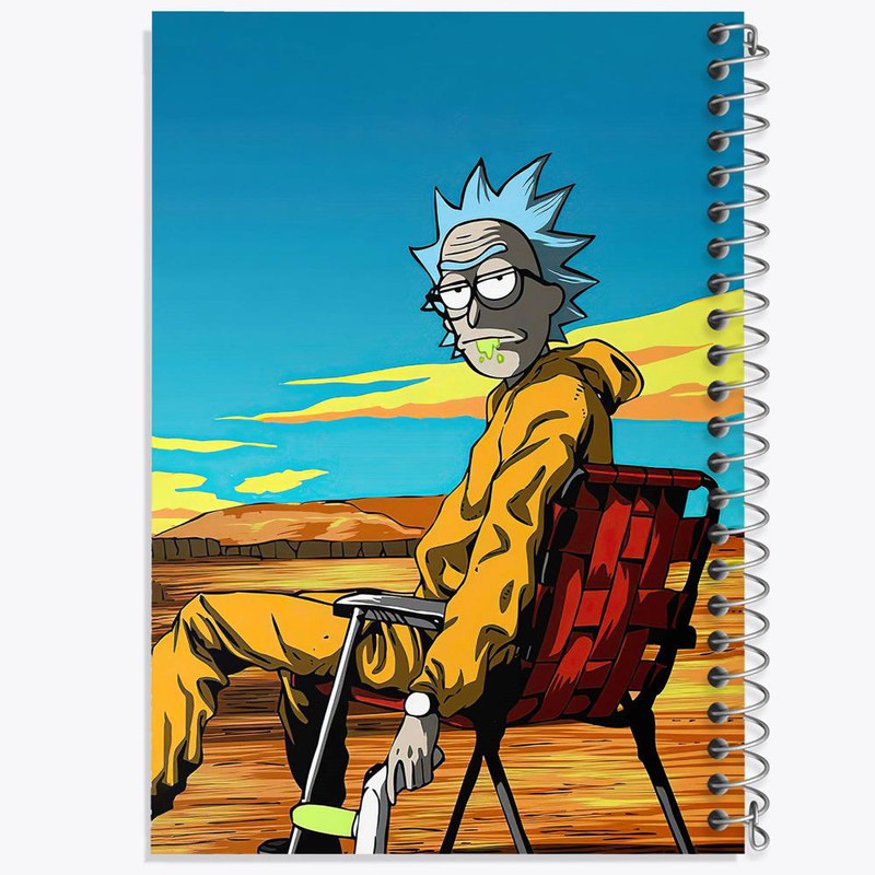 دفتر مشق 100 برگ خندالو طرح انیمیشن ریک و مورتی Rick and Mort کد 26383