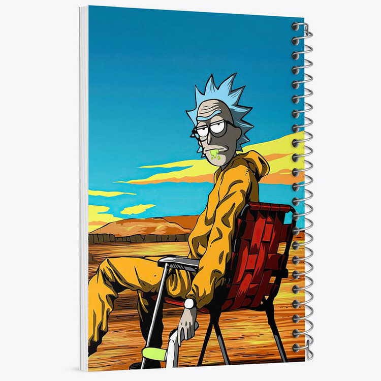 دفتر مشق 100 برگ خندالو طرح انیمیشن ریک و مورتی Rick and Mort کد 26383