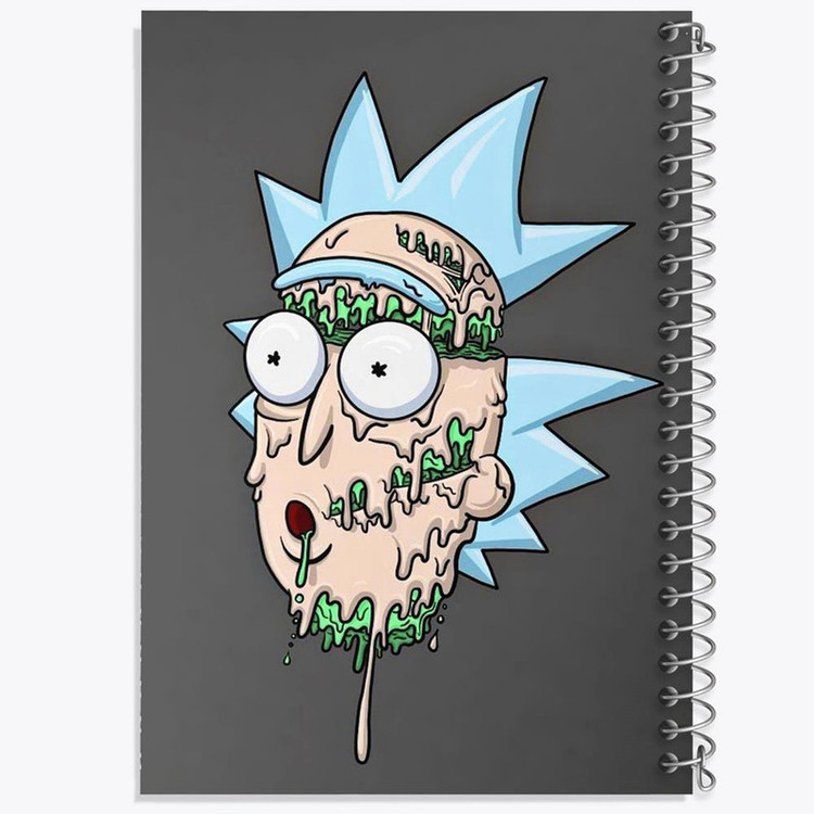 دفتر مشق 100 برگ خندالو طرح ریک و مورتی Rick and Morty کد 3208