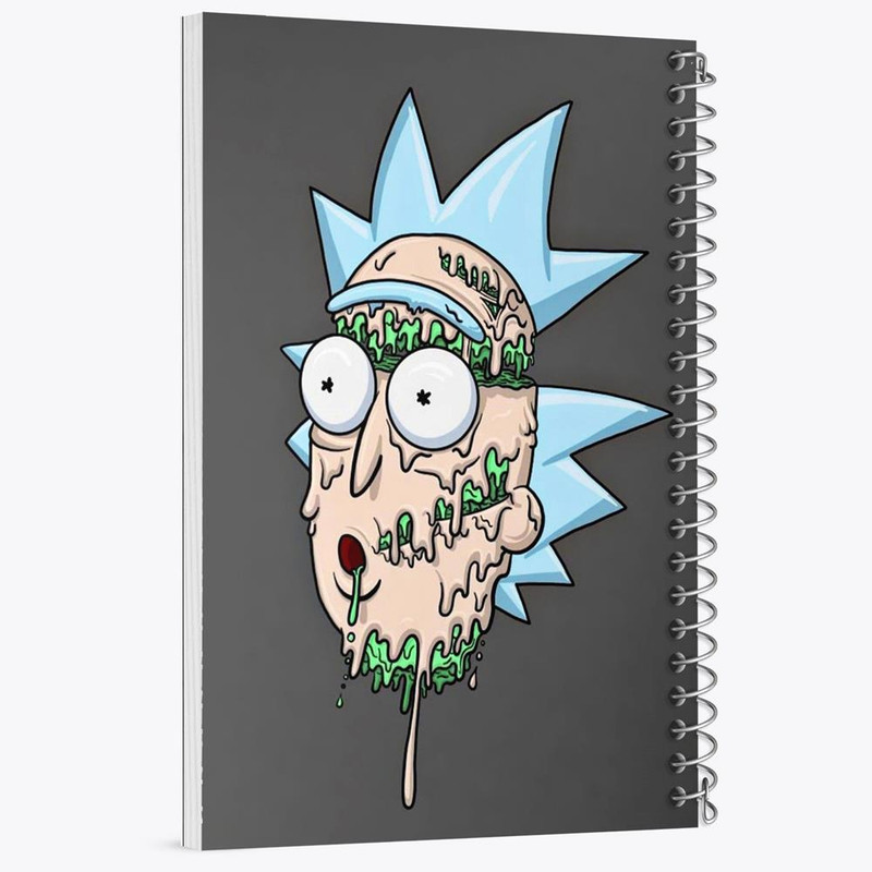 دفتر مشق 100 برگ خندالو طرح ریک و مورتی Rick and Morty کد 3208