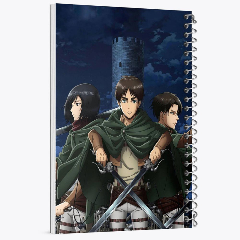 دفتر مشق 100 برگ خندالو طرح انیمه اتک آن تایتان Attack on Titan کد 4841