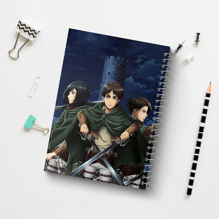 دفتر مشق 100 برگ خندالو طرح انیمه اتک آن تایتان Attack on Titan کد 4841