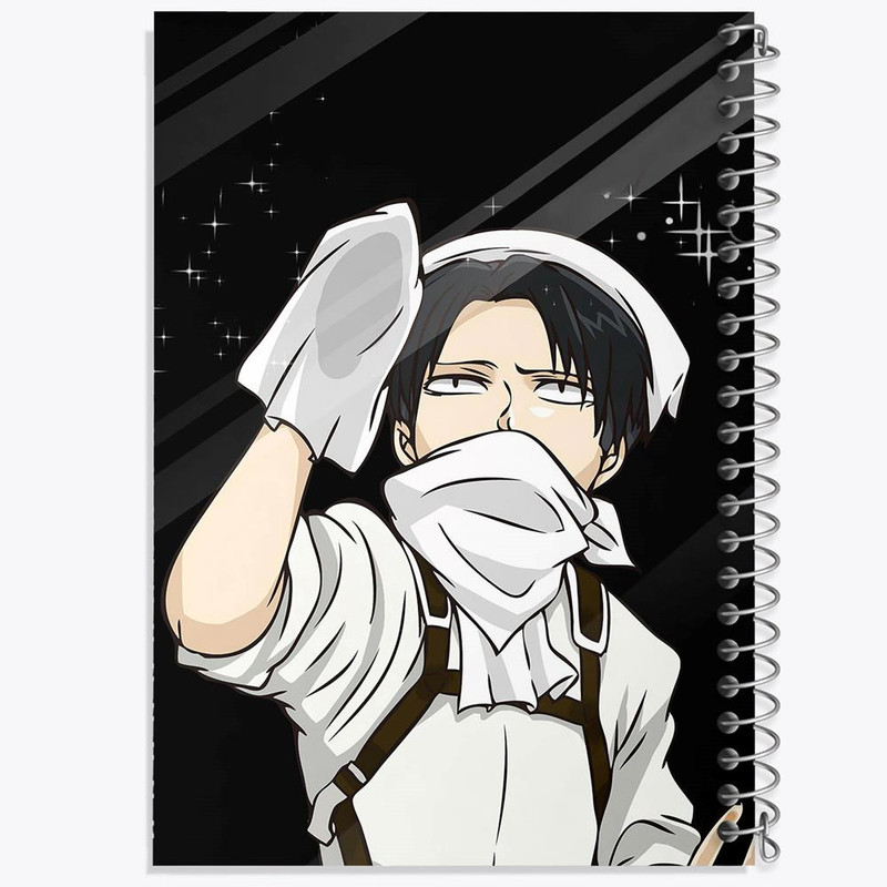 دفتر مشق 100 برگ خندالو طرح لیوای انیمه اتک آن تایتان Attack on Titan کد 18560