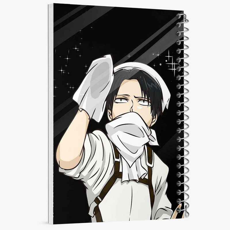 دفتر مشق 100 برگ خندالو طرح لیوای انیمه اتک آن تایتان Attack on Titan کد 18560